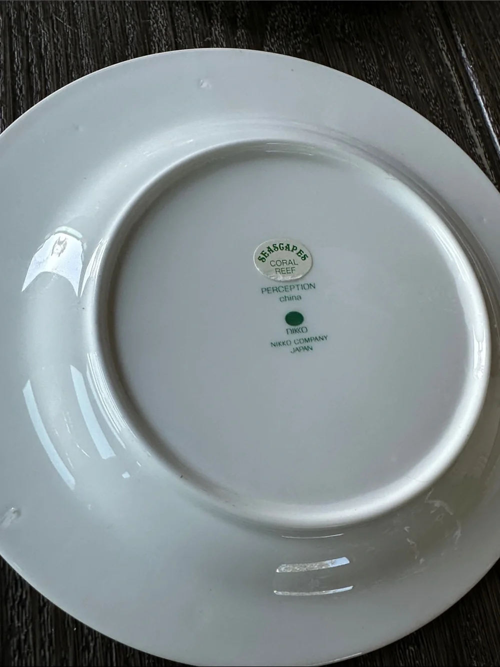 Nikko Japan perception set  of 4 Deep Teal Porcelain Rim side plates excellent